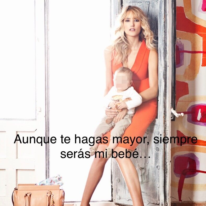 "Aunque te hagas mayor siempre serás mi bebé", ha dicho Alba de su pequeño Lucas