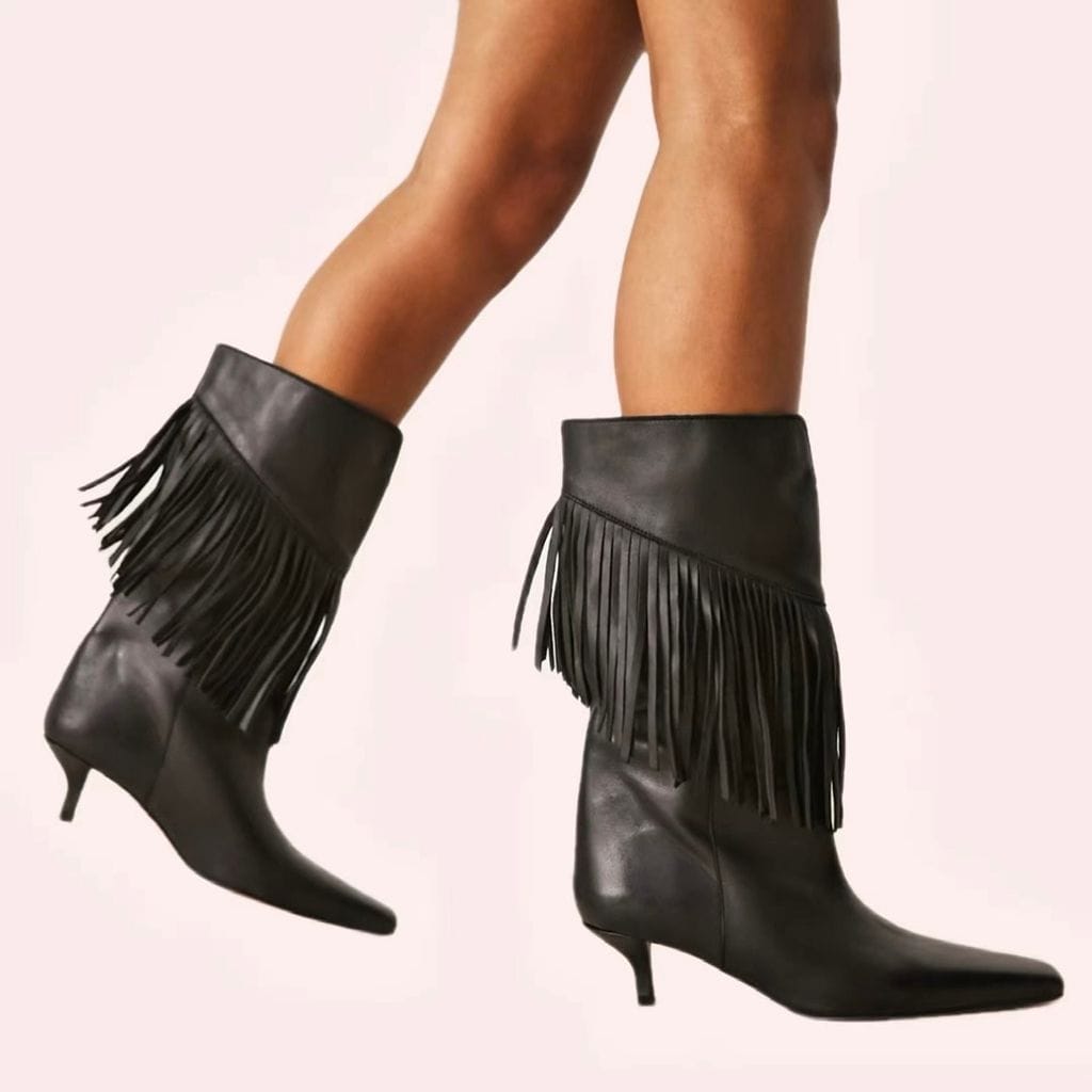 Botas con flecos de Asos