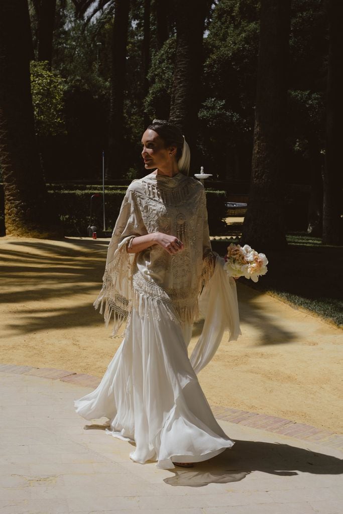 Novia viral look vintage