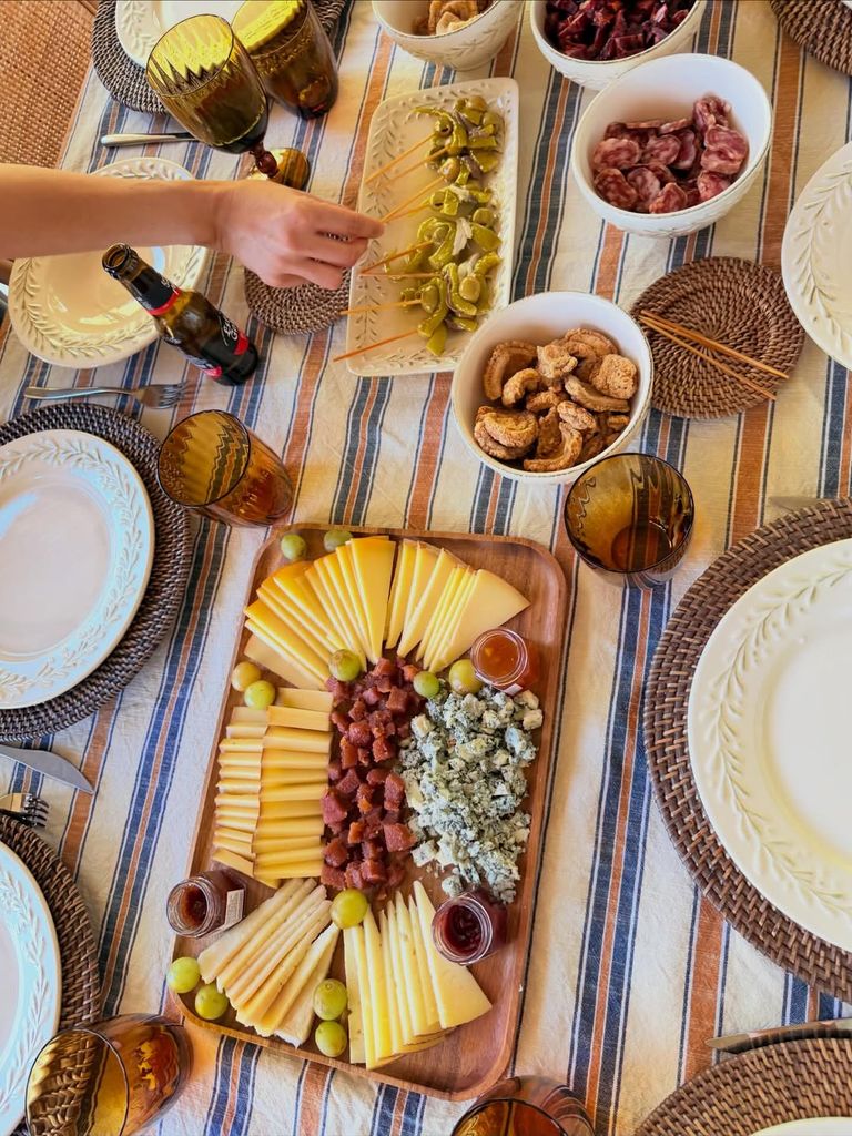 Algunas de los aperitivos que prepararon