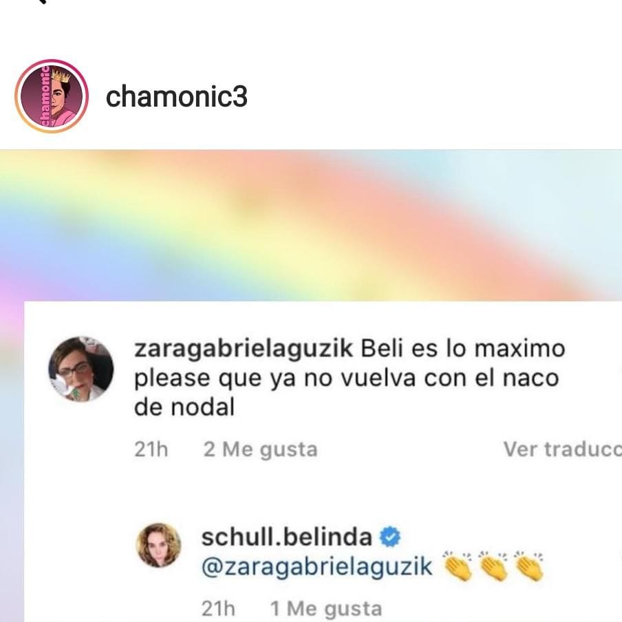 Comentario mamá de Belinda y Nodal