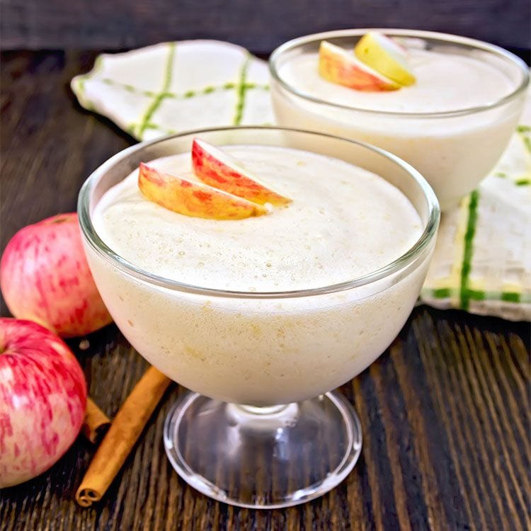 'Mousse' de manzana