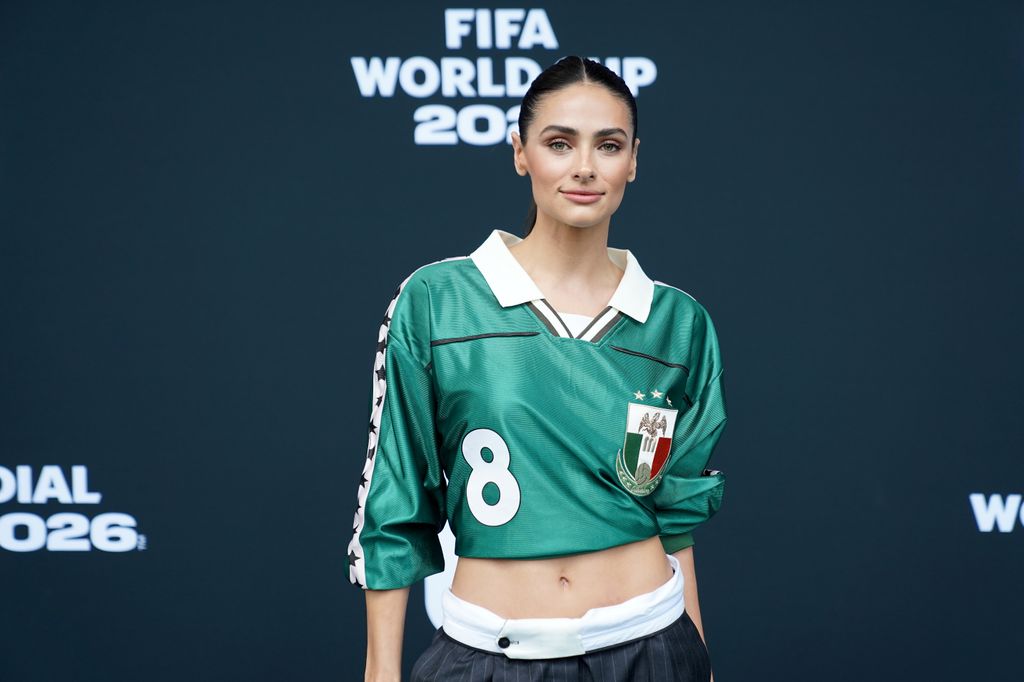 Renata Notni lució un jersey de la Selección Mexicana.