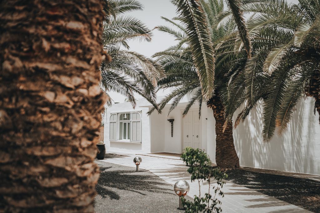 Acceso a la villa de Lanzarote