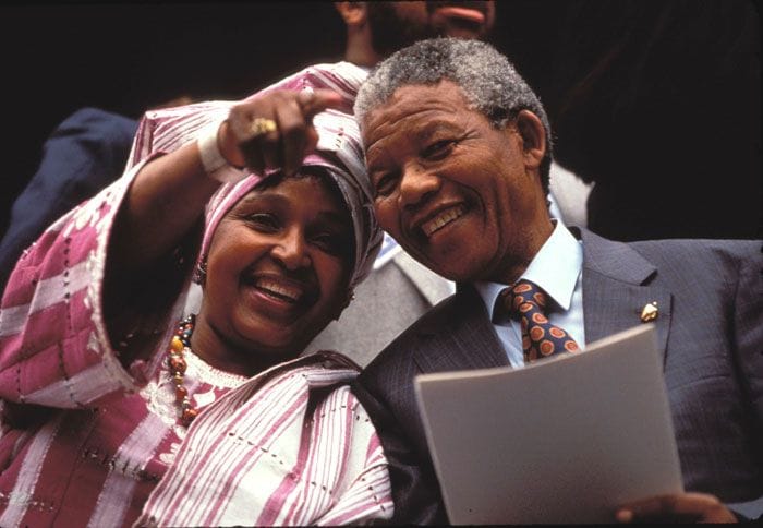 Winnie Mandela y Nelson Mandela