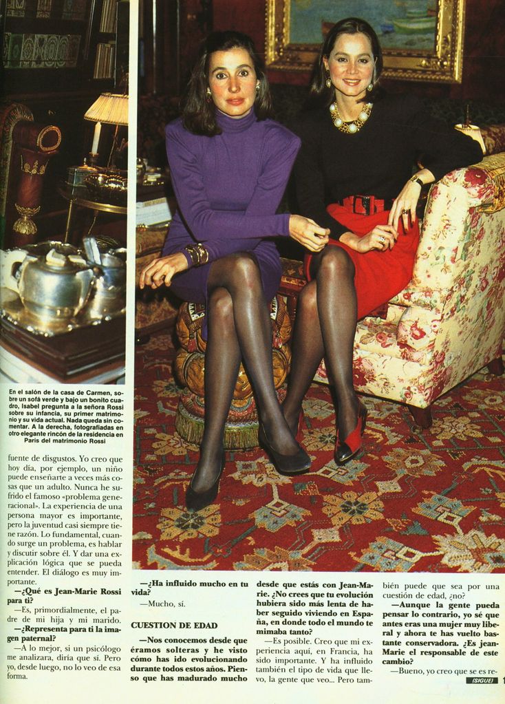 Isabel Preysler y Carmen Martínez-Bordiú HOLA