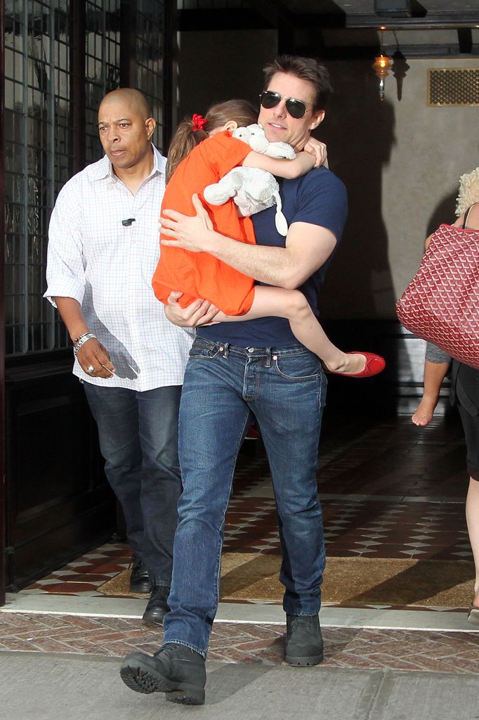 Tom Cruise con su hija Suri Cruise en una foto tomada en Nueva York en julio de 2012.