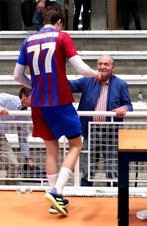 El rey Juan Carlos y Pablo Urdangarin