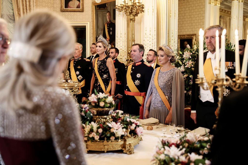 Imágenes de la gran cena de gala en el Palacio Gran Ducal
