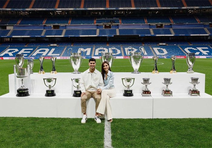 Marco Asensio y Sandra Garal 