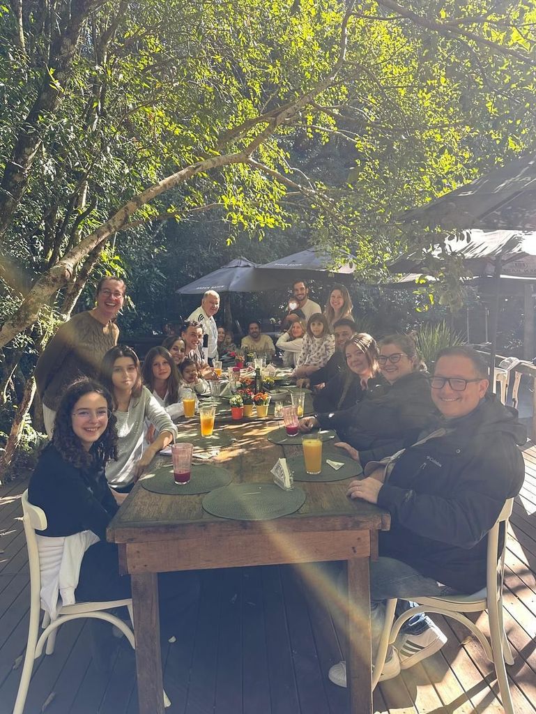 Gisele compartió algunas fotos de su festejo en familia, y en ellas destacó la presencia de su bebé.