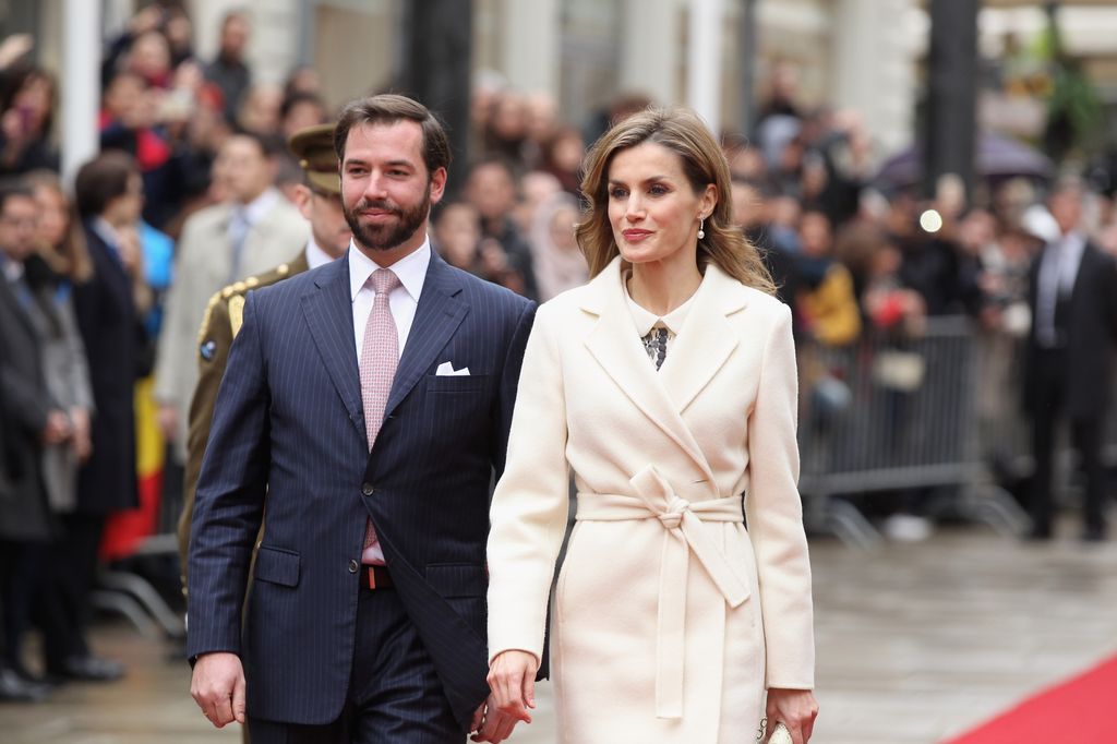 La reina Letizia junto al ahora Gran Duque Guillermo en 2014