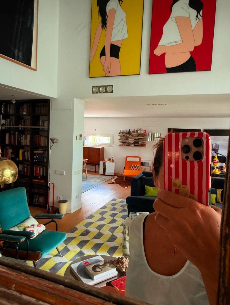 Nuria Roca en su casa de Madrid