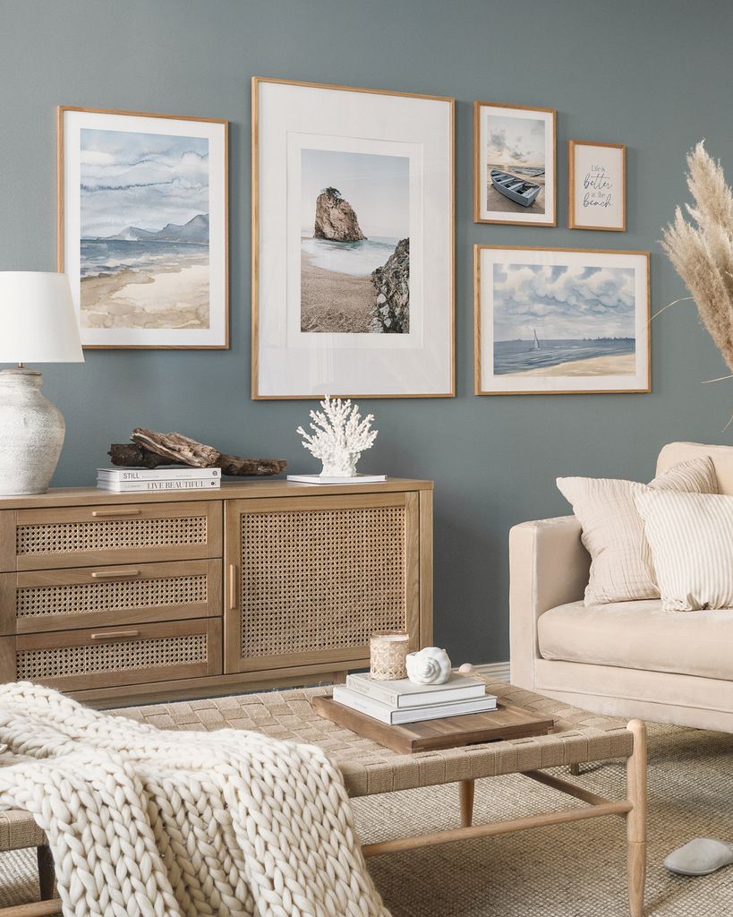 Salón de estilo coastal