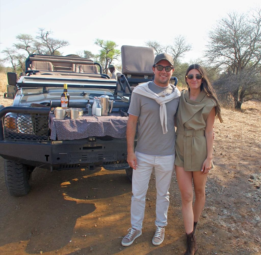 Checo Pérez y su esposa viajaron por Botsuana