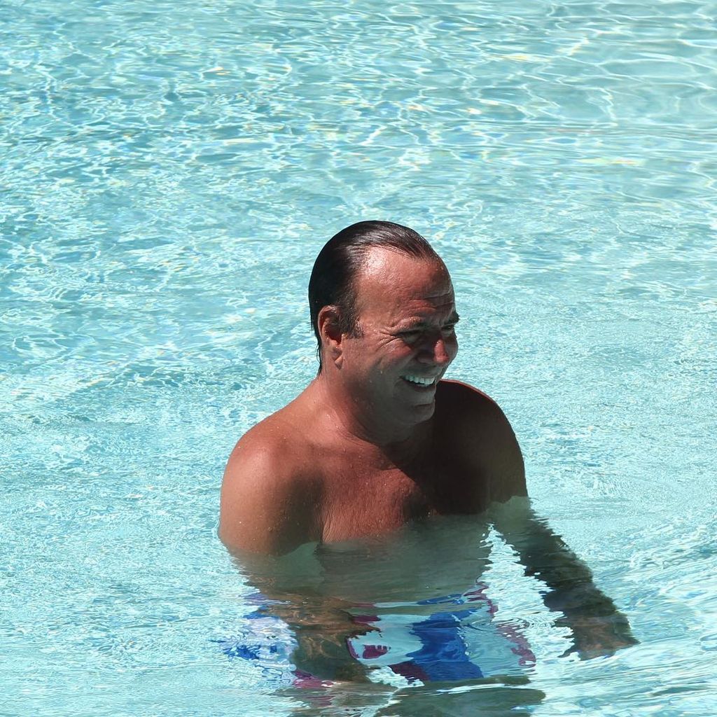 Julio Iglesias durante unas vacaciones en Marbella, España, en 2017.