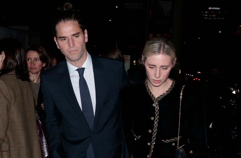 Lulu Figueroa, durante el funeral por la muerte de su padre, Álvaro de Figueroa (Conde de Romanones) en Madrid, el 1 de abril