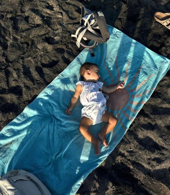Vacaciones en Bali de Lidia Torrent, Jaime Astrain y su hija Elsa