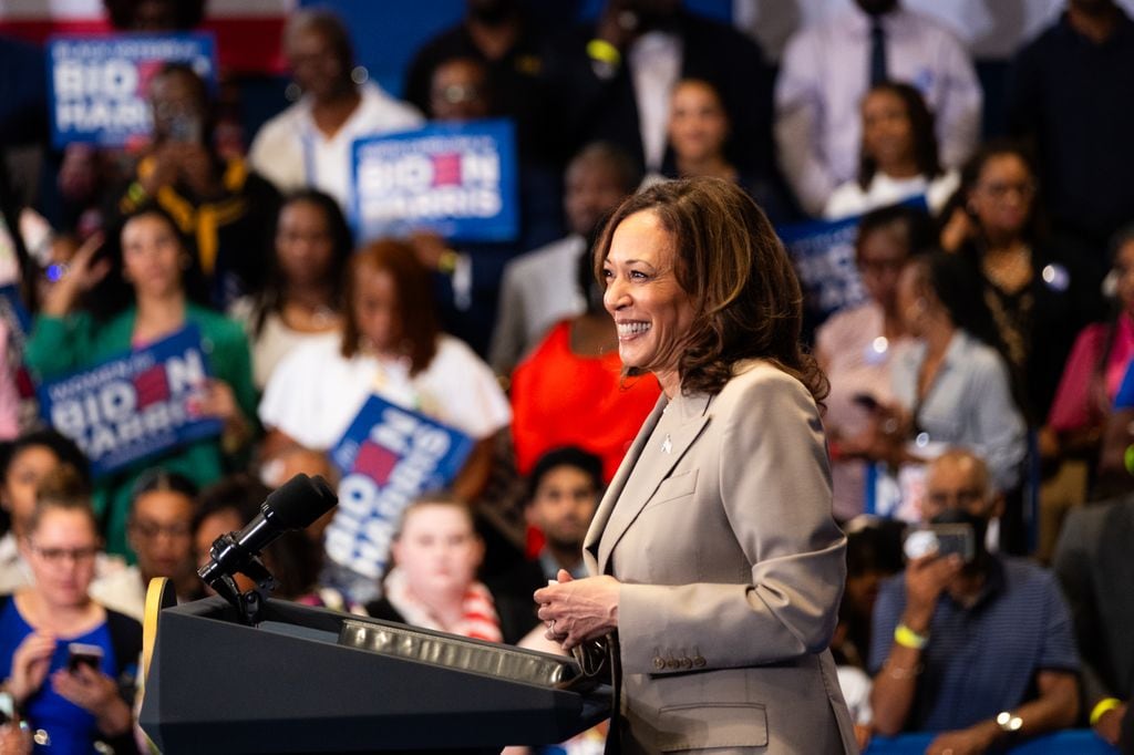 Kamala Harris, vicepresidenta de Estados Unidos, en julio 2024 