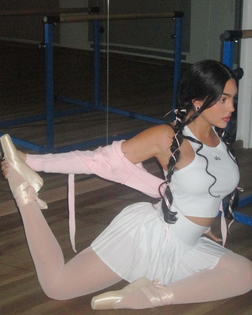 Georgina Rodríguez presumió su flexibilidad como bailarina.