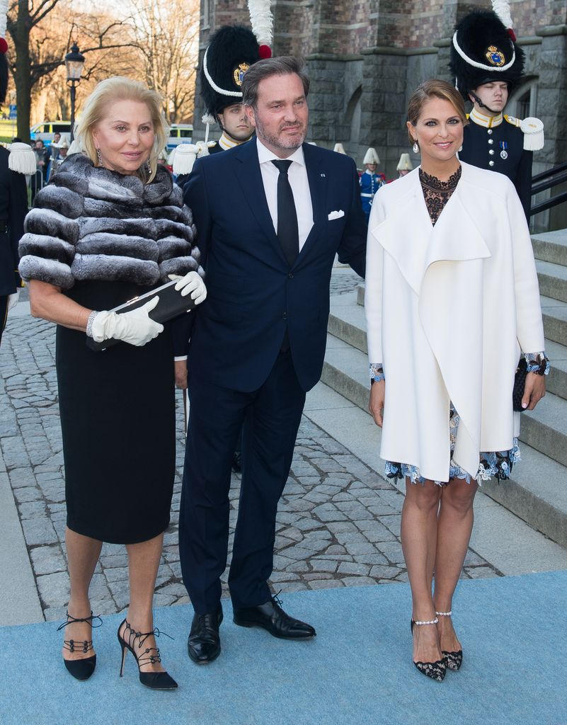 La princesa Magdalena de Suecia, junto Chris O’Neill y la madre de este, Eva Maria O'Neill