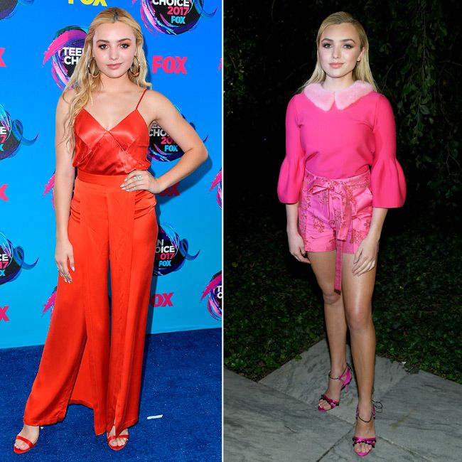 Peyton List looks monocromáticos