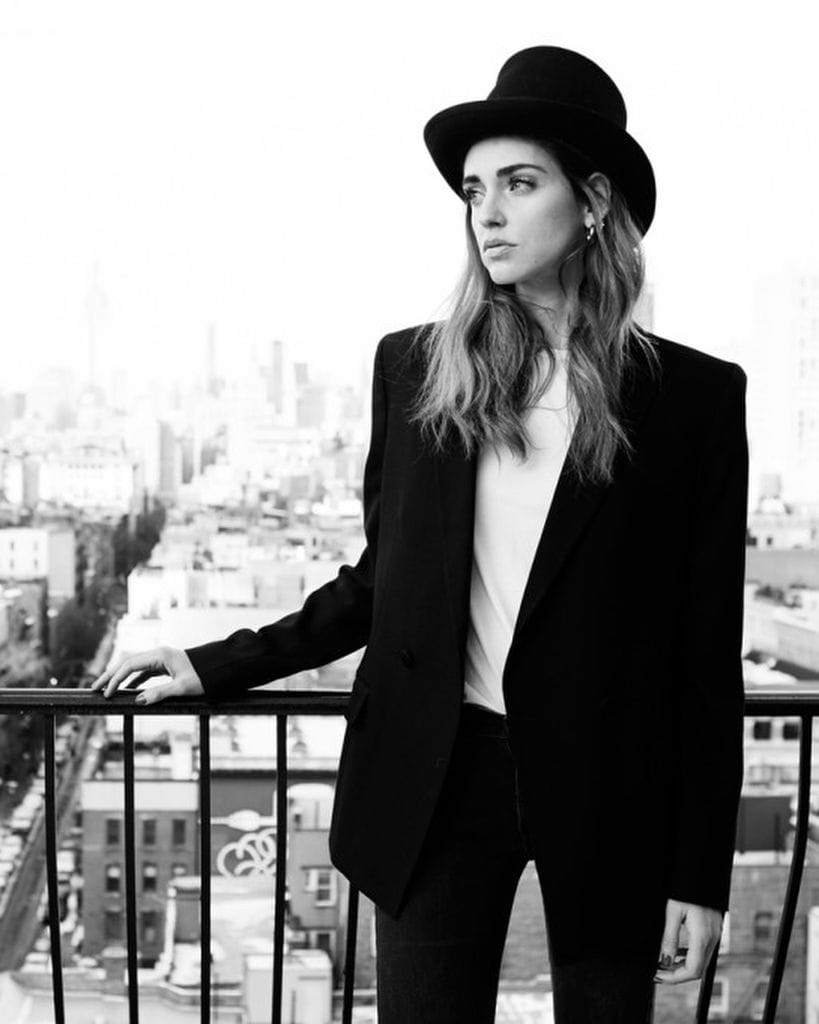 Ferragni en sus primeras publicaciones