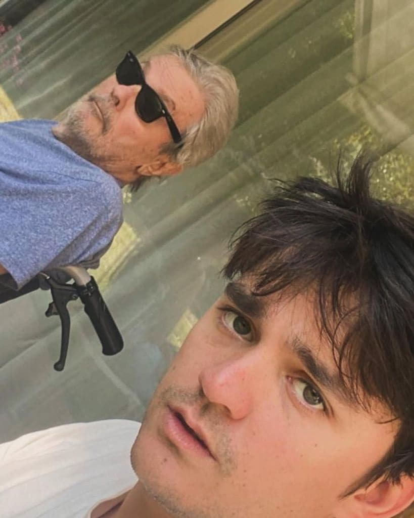 Alain Delon y su hijo menor