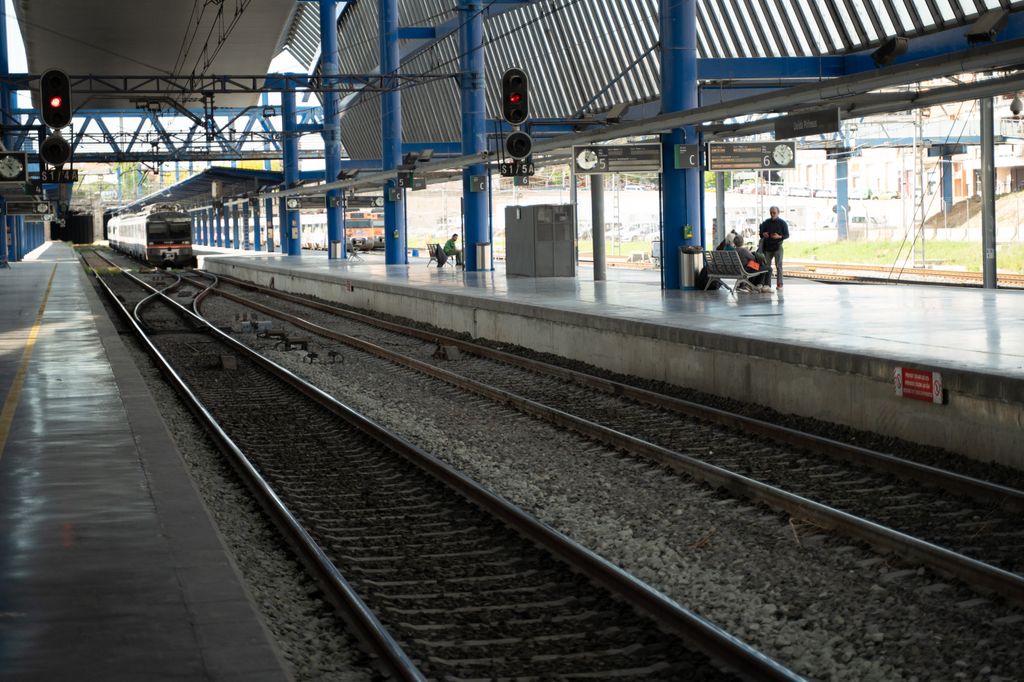La estación del tren en España ha quedado paralizada