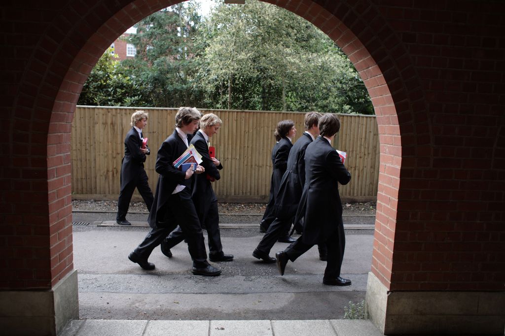 Estudiantes del Eton College en una foto de 2008.