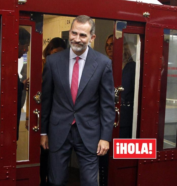 Rey Felipe en el aniversario del metro de Madrid