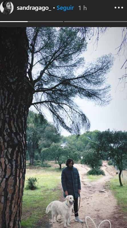 Sandra Gago y Feliciano López, paseo por el campo