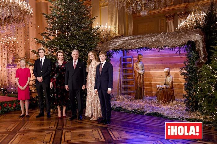 Posado navideño de la Familia Real belga