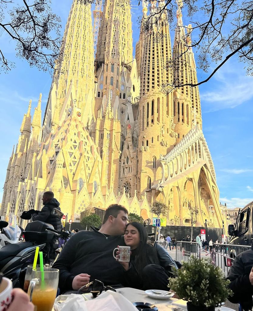Clement Vandenkerckhove en Barcelona con su novia