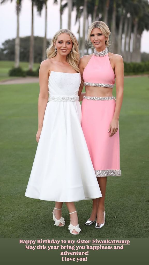 Tiffany Trump felicitó a su hermana mayor Ivanka por su cumpleaños.