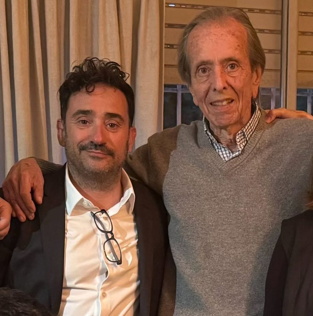 J.A. Bayona con Daniel Fernández Strauch