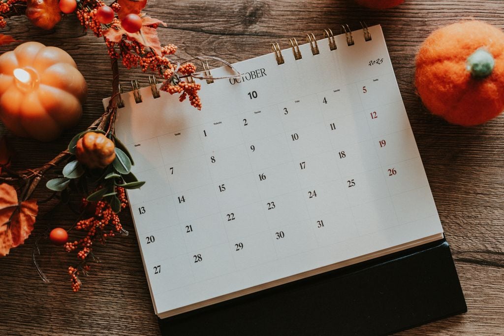 Calendario de octubre 