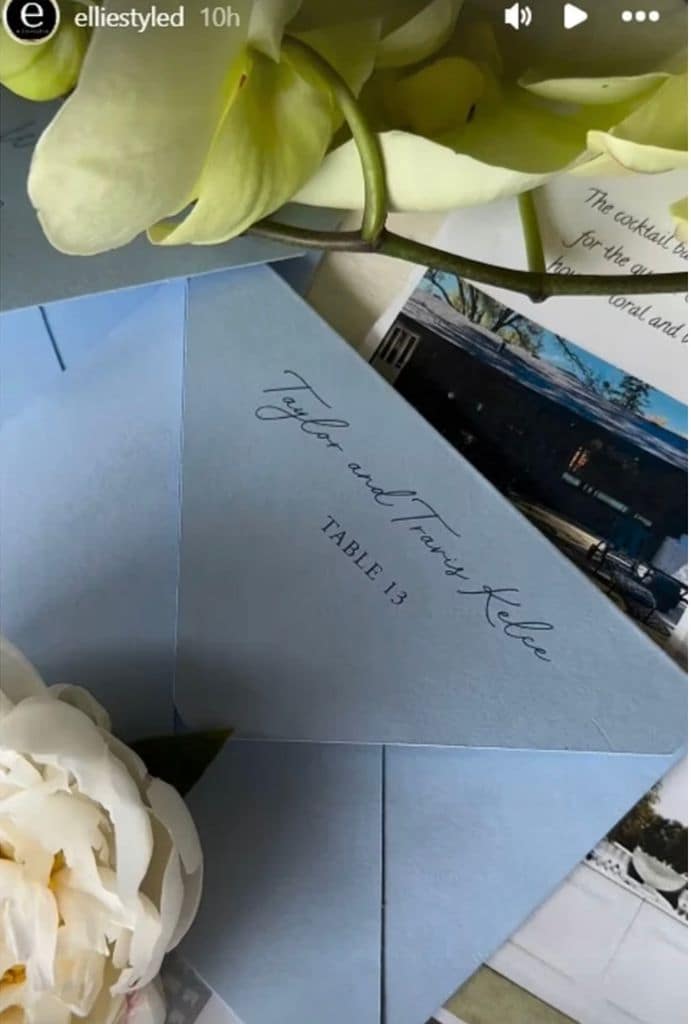 La invitación de boda dirigida a Taylor y Travis Kelce desató una ola de especulaciones