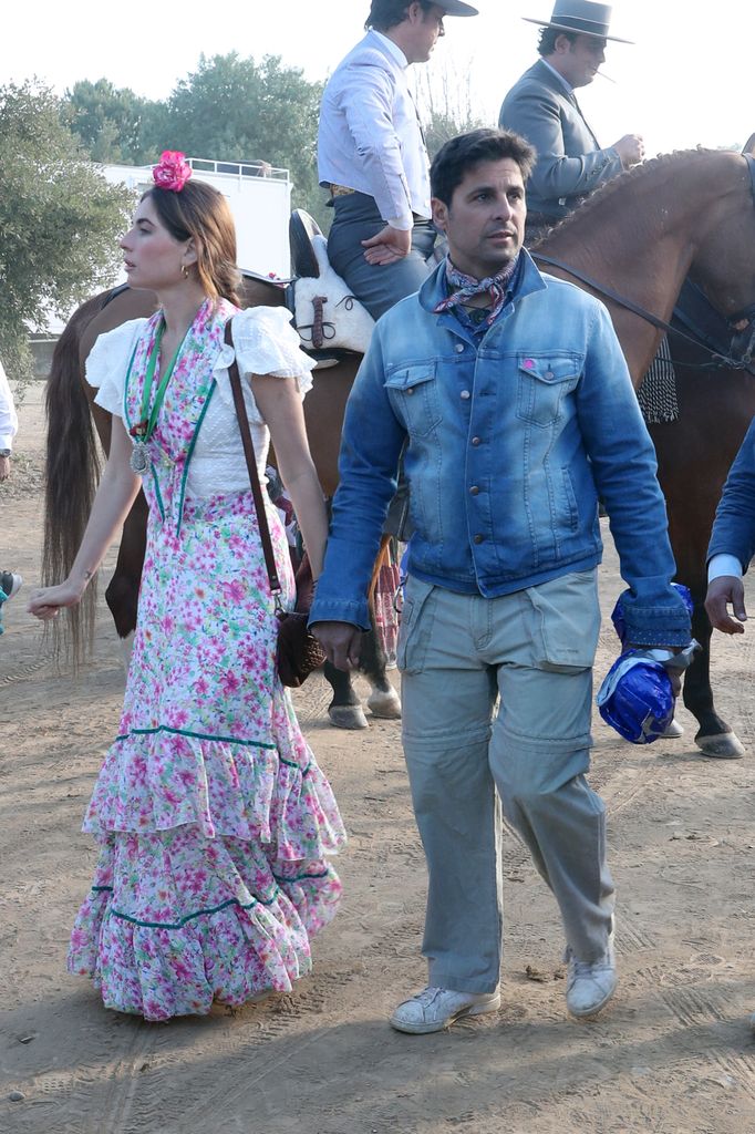 Lourdes Montes y Francisco Rivera en la romería de El Rocío, 2019.