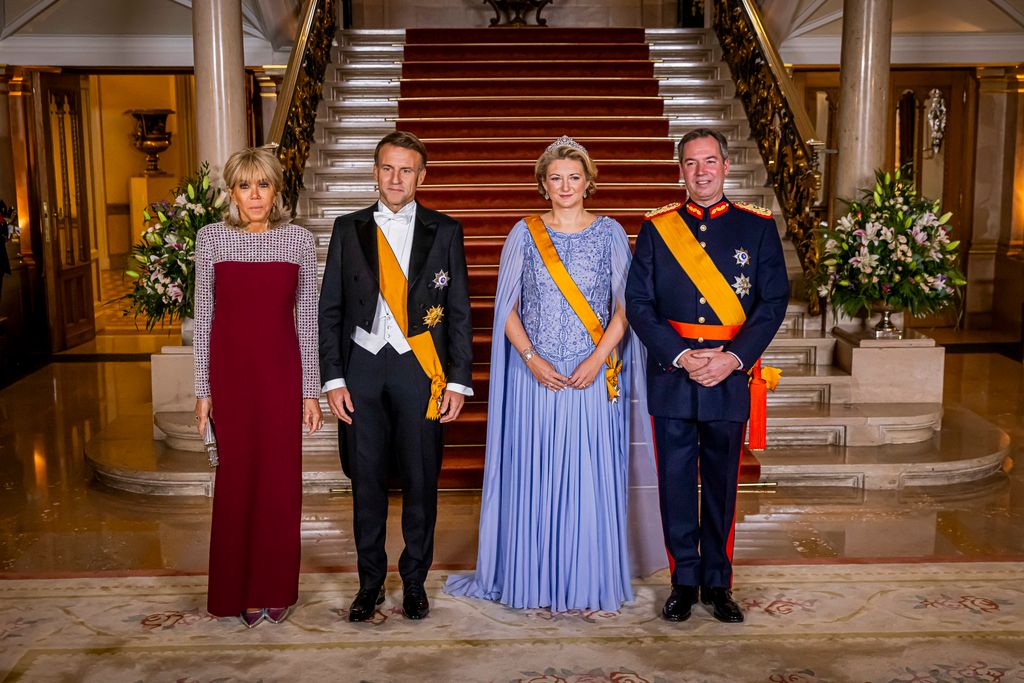 Guillermo y Stephanie, con Enrique y María Teresa de Luxemburgo