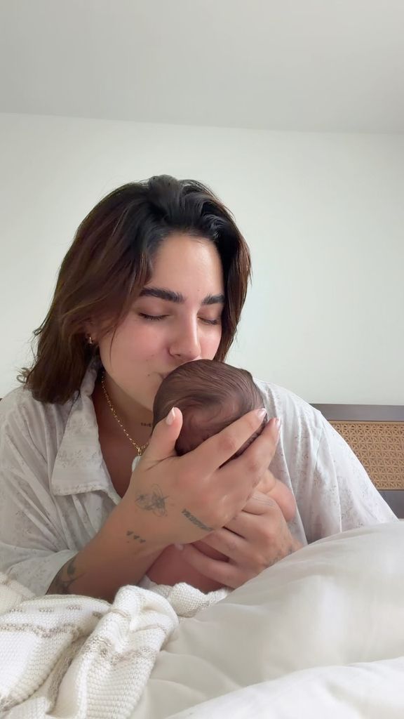 Koa, el bebé de Isabella Ladera y Hugo García, nació el 11 de julio 