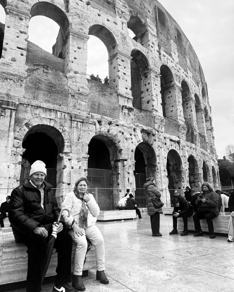 Los padres de Manuel Carrasco en el Coliseo