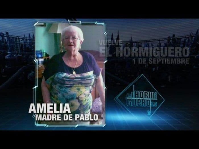 Amelia, madre de Pablo Motos