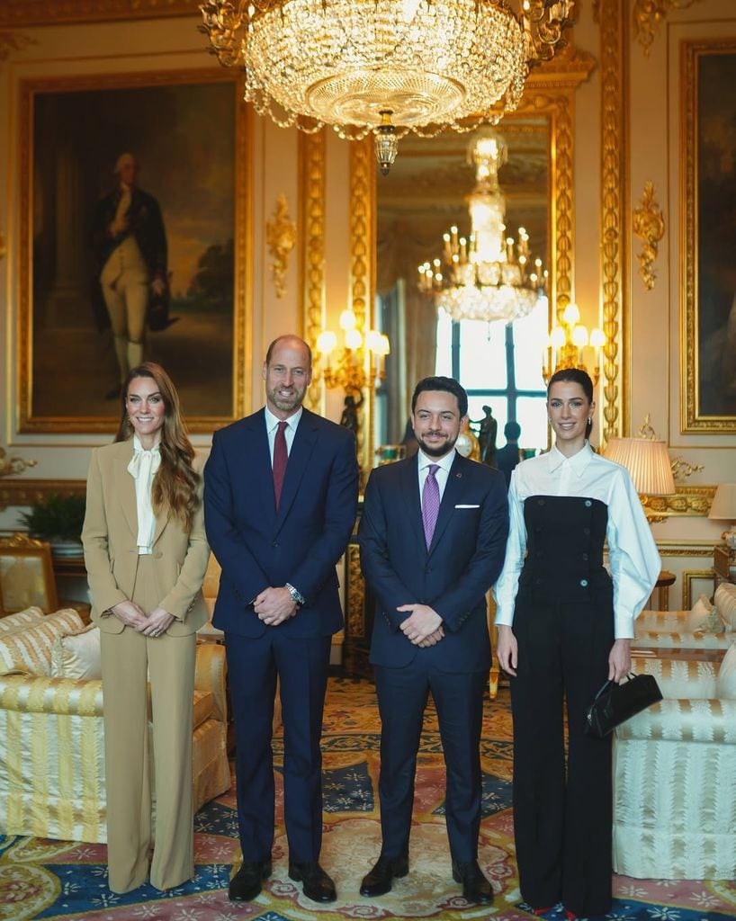 Los príncipes de Jordania y los príncipes de Gales