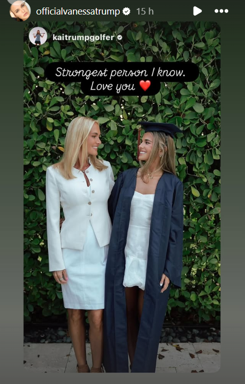 Vanessa celebró la graduación de la preparatoria de su hija Kai Trump.