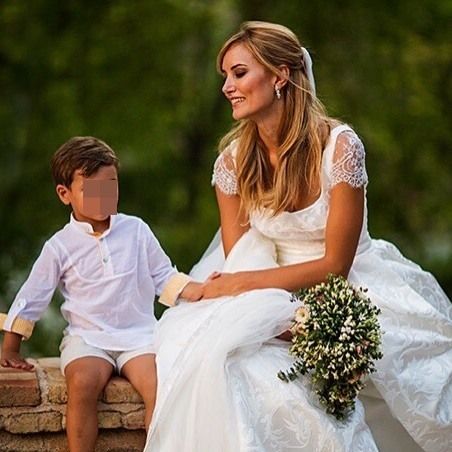 Lucas, en el boda de Alba con Feliciano López