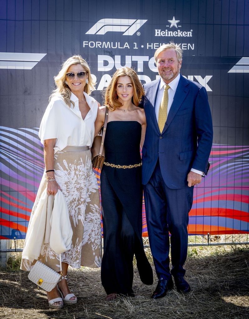 La reina Máxima con su hija, la princesa Alexia y el rey Guillermo Alejandro en el Gran Premio de Fórmula 1 en Zandvoort, 2026