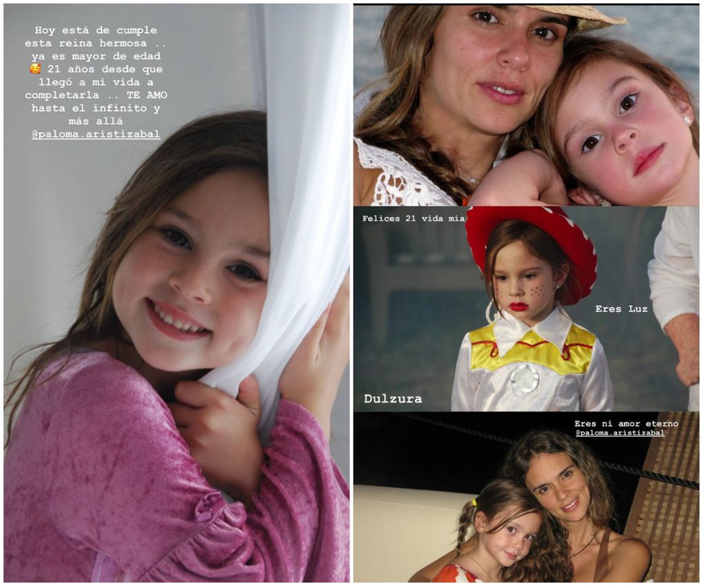 Karen Martínez compartió entrañables recuerdos junto a su hija Paloma.
