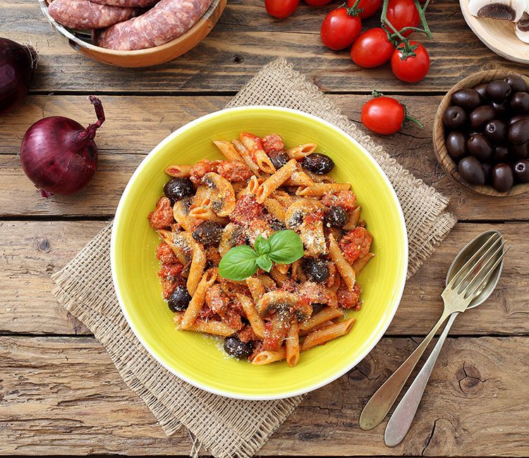 Pasta 'a la boscaiola'