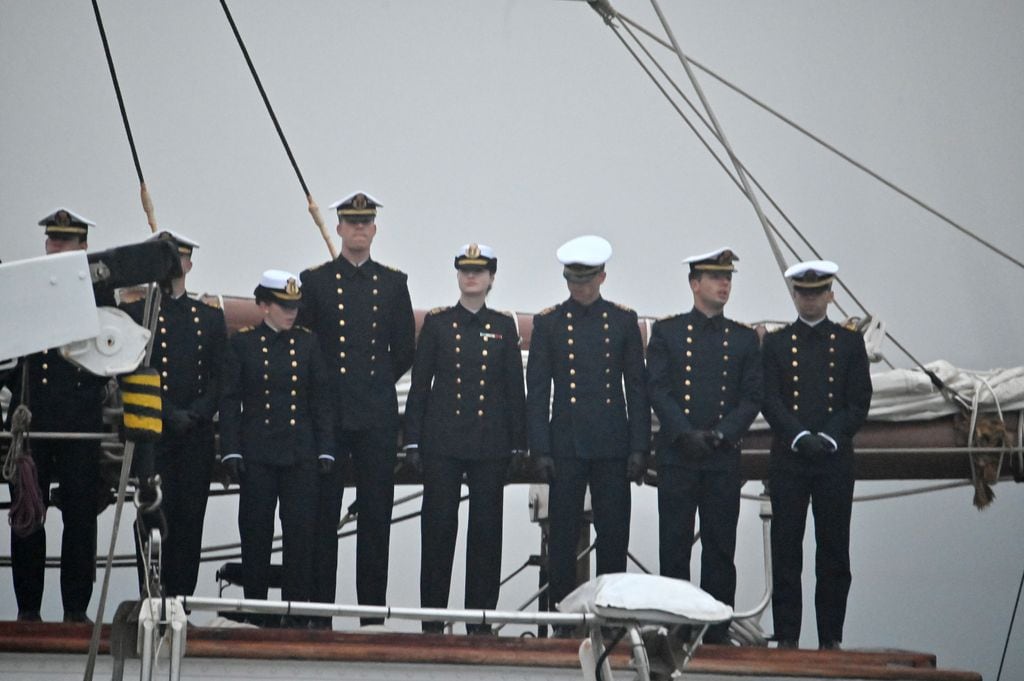 La princesa Leonor llega a Valparaíso (Chile) a bordo de Elcano en abril de 2025